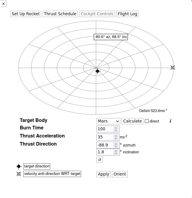 Cockpit controls